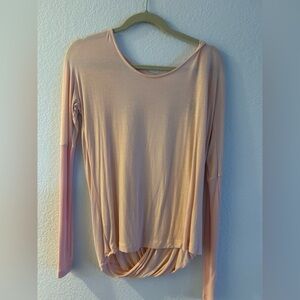 Forever 21 Light Pink Long Sleeve Top